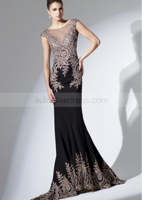 Beaded Lace Chiffon Long Mermaid Mother Dress